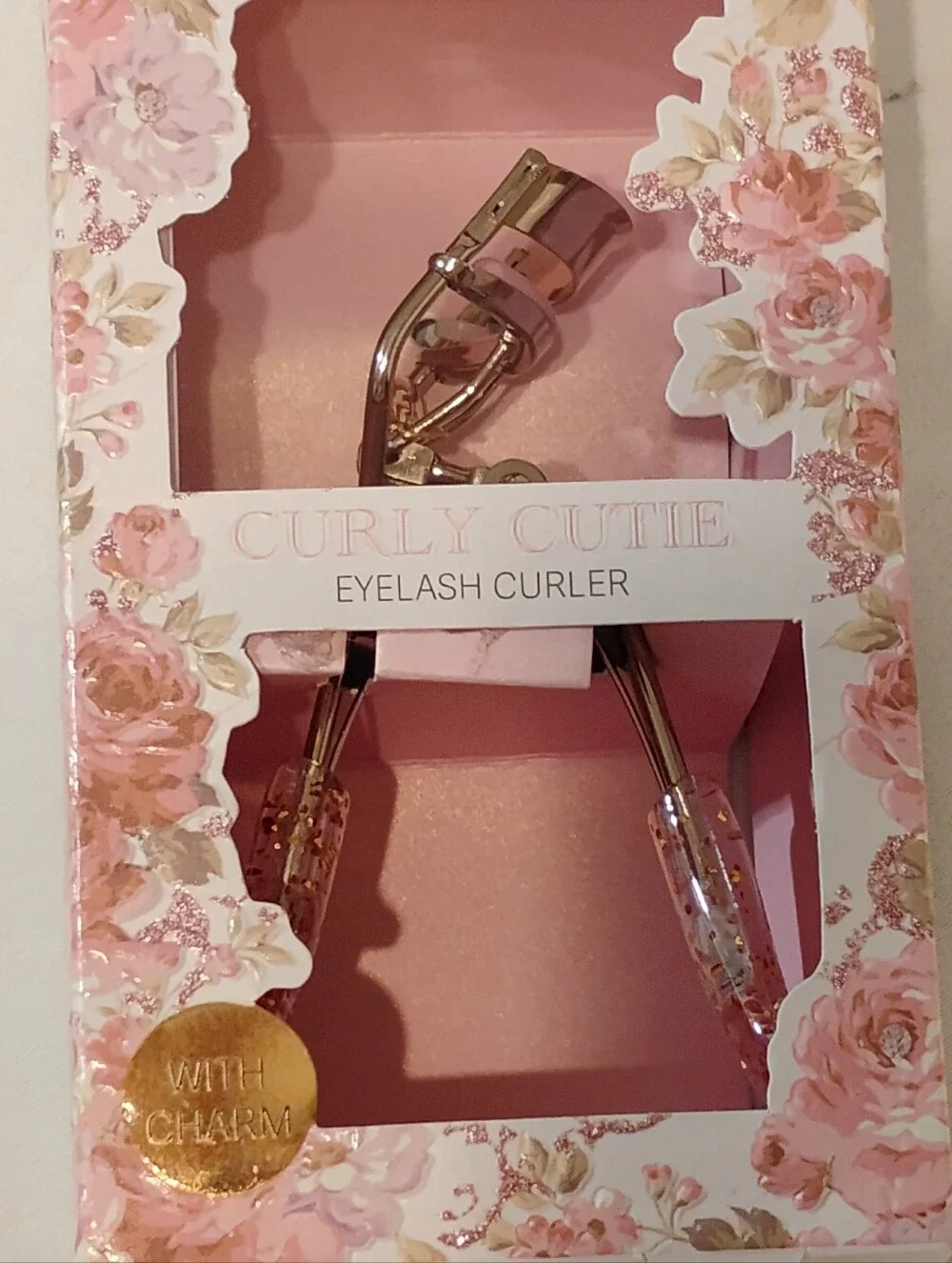 Paris Hilton Pink and Rose Gold Eyelash Curler